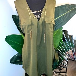 Olive Green Tank Top